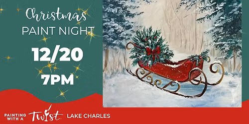 Festive Paint Night! Winter Sled