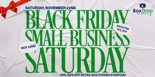 BoxDrop of Iberia - Black Friday & Small Business Saturday