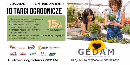 jubileuszowe targi ogrodnicze GEDAM