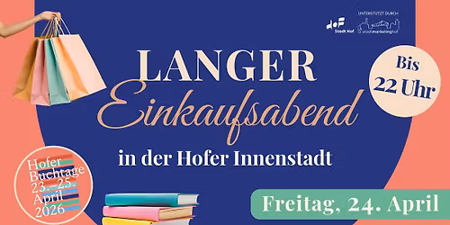 Langer Einkaufsabend zu den Hofer Buchtagen
