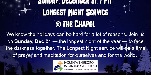 Longest Night Service at the Chapel