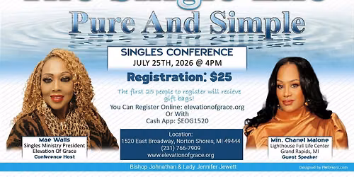  "THE SINGLE LIFE PURE AND SIMPLE"  SINGLES CONFERENCE 2026