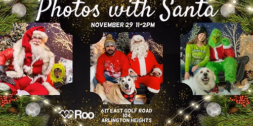Photos with Santa (or the Grinch) at the Roo Office