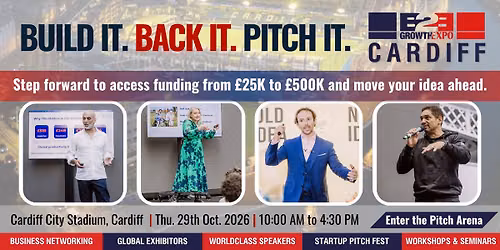 Cardiff B2B Growth Expo 2026 | Join Us As Investment Pitch Fest