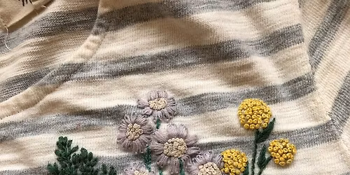 Botanical Fiber Art Workshop: Upcycle Your Clothing with Hand Embroidery