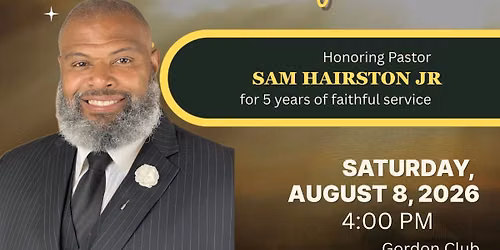 Sam Hairston Pastoral Banquet