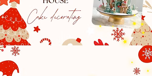 Whimsical Gingerbread Cake House decorating