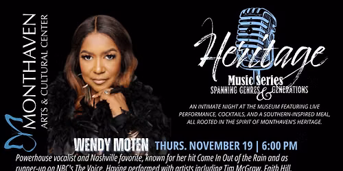 Heritage Music Series: Wendy Moten
