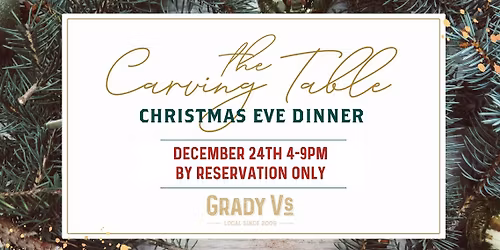 Grady V's Christmas Eve Carving Table
