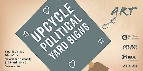 Politics to Art: Upcycle Yard Signs