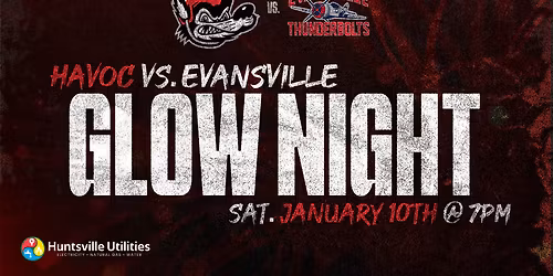 Parking Evansville Thunderbolts at Huntsville Havoc