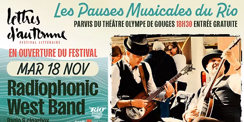 Lancement - festival Lettres d'Automne w\/ RADIOPHONIC WEST BAND - Th\u00e9\u00e2tre Olympe de Gouges Montauban