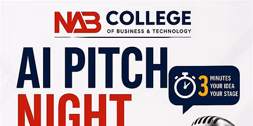 FREE AI Pitch Night \u2014 3 Minute Ideas & Networking | NAB College