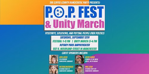 The P.O.P. Fest & Unity March - Uniting to put People Over Politics
