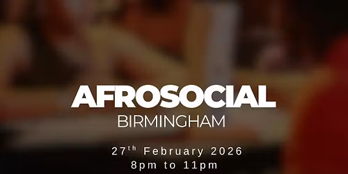 AFROSOCIAL Birmingham - Games Night