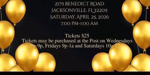 Black & Gold Affair Commander's Ball | Post 197 | Jacksonville, Florida