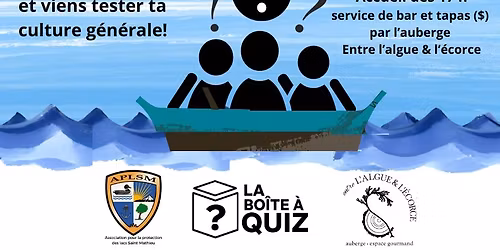PubQuiz \u00e0 St-Mathieu-de-Rioux