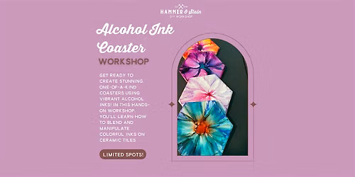 Alcohol Ink Coasters Workshop