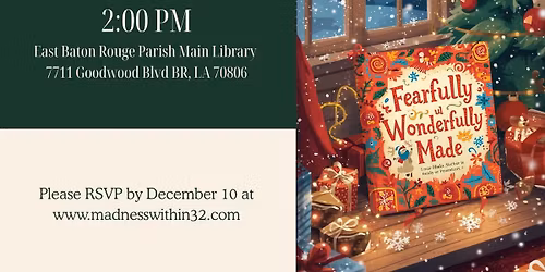 Book Launch \ud83d\ude80 Fearfully and Wonderfully Made