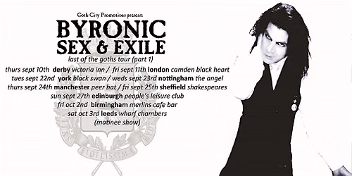Byronic Sex & Exile + Chaos Bleak + Jan Doyle Band