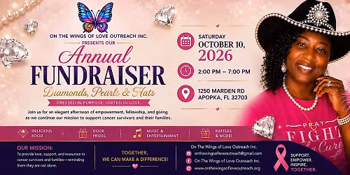 ON THE WINGS OF LOVE OUTREACH INC. PRESENTS OUR ANNUAL FUNDRAISER