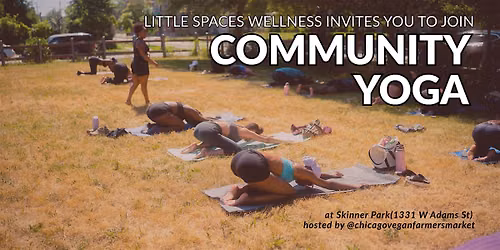 Community Yoga at Chicago Vegan Farmer's Market