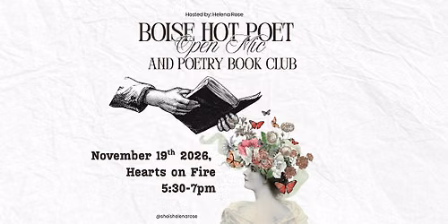 November Boise HOT Poet Open Mic & Book Club