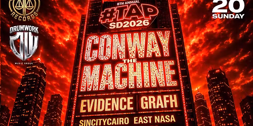 CONWAY THE MACHINE X EVIDENCE  X GRAFH #TAPSD 2026 SAN DIEGO