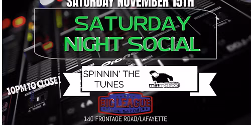 DJ MMJ SATURDAY NIGHT SOCIAL