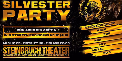 Silvester Party - Von Abba bis Zappa! mit DJ Dark Scorpion