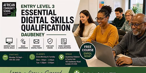 Entry level 3 - Essential Digital Skills Qualification - Daubeney