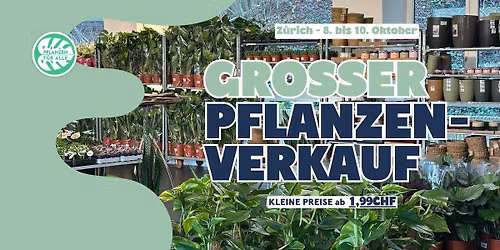Gro\u00dfer Pflanzenverkauf - Z\u00fcrich