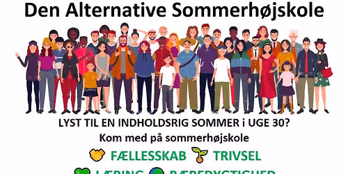 Den Alternative Sommerh\u00f8jskole 2026 - \u00e5ben for alle - uge 30 p\u00e5 Kal\u00f8 H\u00f8jskole