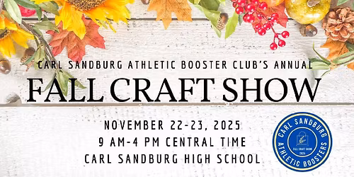 Carl Sandburg High School Annual Fall Craft Show