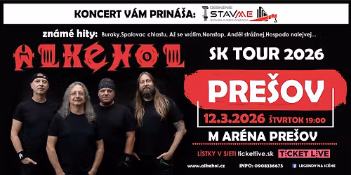 ALKEHOL SK TOUR 2026 PRE\u0160OV M AR\u00c9NA