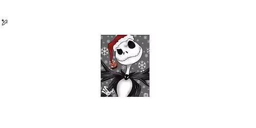 Nightmare before Christmas Movie and Paint Sip N Paint party