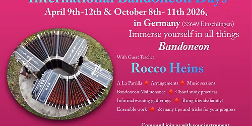10th International Bandoneon Days, in Germany