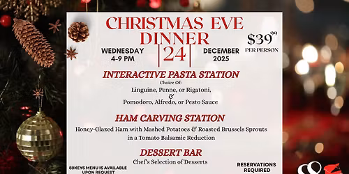 Christmas Eve Dinner at 88Keys Florida