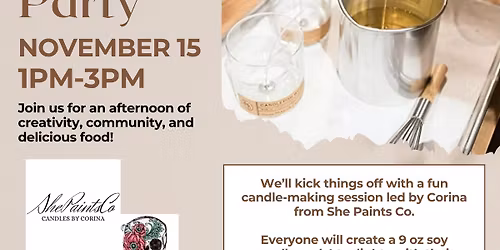 Potluck Pour Party at Birdsboro Community Memorial Center