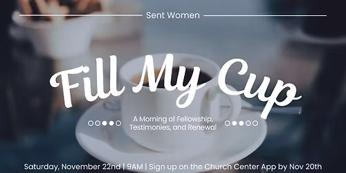 Fill My Cup | Sent Women