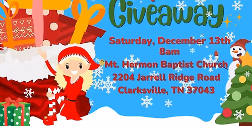 Christmas Toy & Food Giveaway