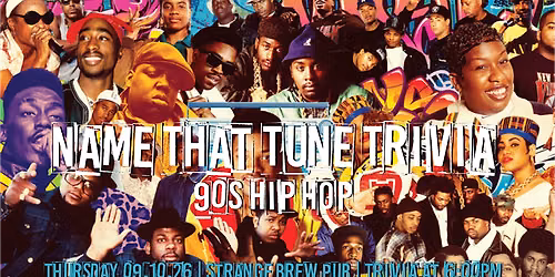 Name That Tune Trivia: 90s Hip Hop
