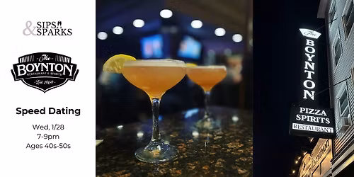 Speed Dating Ages 40s-50s in Worcester, MA at Boynton Restaurant & Spirits