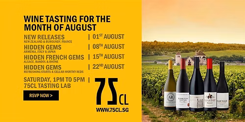 Discover Four Exceptional Wine Tastings This August .