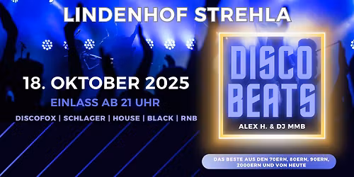 Ü30 Disco Beats Party – Lindenhof Strehla