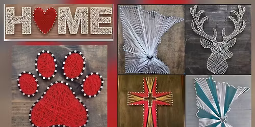 Sip & String Art Workshop at Sip Happens