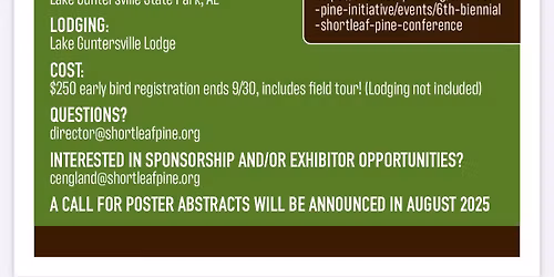 6th Biennial Shortleaf Pine Conference