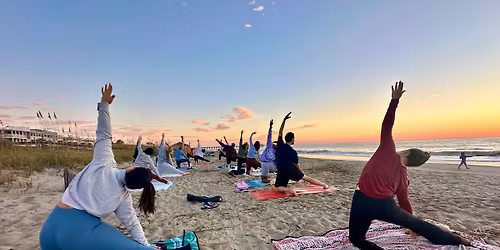 Pop -up Sunrise Yoga on the Beach 