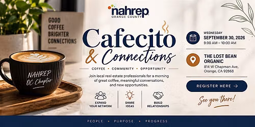 Cafecito + Connections \u2615 | NAHREP Orange County