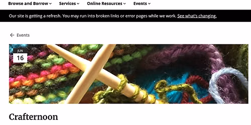 Kirkland Library: Crafternoon